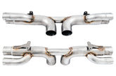 AWE Center Muffler Delete for Porsche 991.1 / 991.2 GT3 / RS - Chrome Silver Tips - out of package